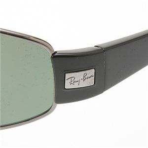 RayBan（レイバン） サングラス 3395-004／9A ダークグリーンスモーク×ガンメタル＆ブラック