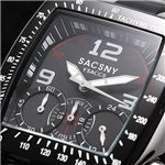 SACSNY Y’SACCS(サクスニー イザック) クロノグラフ ブレスウォッチ SY-15023-WH/スクエア・ホワイト