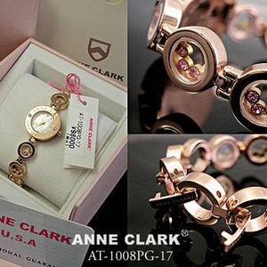 ANNE CLARK(アンクラーク) 腕時計 天然1Pダイヤモンド ムービングカラーストン レディース ブレスウォッチ AT1008-17PG ANNE CLARK(アンクラーク) 腕時計 天然1Pダイヤモンド ムービングカラーストン レディース ブレスウォッチ AT1008-17PG