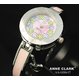 ANNE CLARK（アン・クラーク）レディース腕時計 AA1026-17（文字盤ピンク）　【花柄の文字盤がキュート】　...