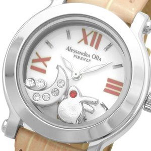 Alessandra Olla（アレサンドラオーラ）腕時計 レディースウォッチ Moon＆Rabbit AO-3100ML PK ピンク