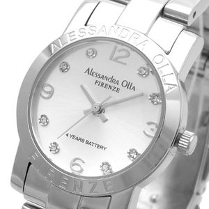 Alessandra Olla(アレサンドラオーラ)腕時計 ラウンドフェイス レディースウォッチ AO-712 シルバー 商品画像
