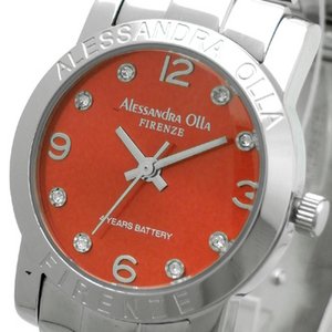 Alessandra Olla(アレサンドラオーラ)腕時計 ラウンドフェイス レディースウォッチ AO-713 レッド 商品画像