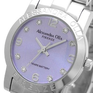 Alessandra Olla(アレサンドラオーラ)腕時計 ラウンドフェイス レディースウォッチ AO-714 パープル 商品画像