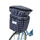 チェック自転車前カゴカバー - 縮小画像1