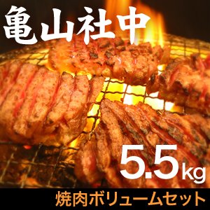 亀山社中 焼肉ボリュームセット 5.5kg - 拡大画像