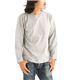 オープンエンドヤーンロングTシャツ2枚セット ホワイト+杢グレー XLサイズ - 縮小画像2