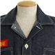 アメリカ軍WW2 デニムワークジャケット ワッペン刺繍付き ネイビー S（36） - 縮小画像3