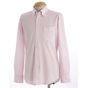 ポロ素材BDシャツ ピンク XL