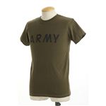 アメリカ軍ARMYオバーダイビンテージ風Tシャツ オーバーダイオリーブ XS