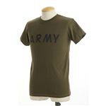 米軍ARMYオバーダイビンテージ風Tシャツ オーバーダイオリーブ M