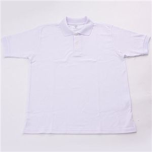 ドライメッシュアクティブ半袖ポロシャツ ホワイト 3L 商品画像