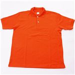 ドライメッシュアクティブ半袖ポロシャツ オレンジ 3L