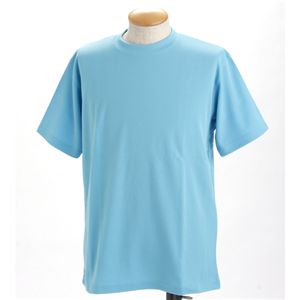 ドライメッシュポロ＆Tシャツセット サックス 3Lサイズ - 拡大画像