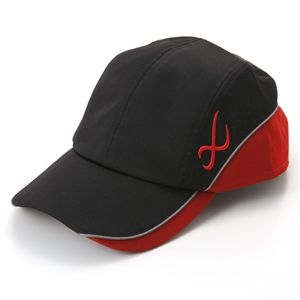 CW-X（シーダブリューエックス） UVカットドレープCAP ブラック×レッド - 拡大画像
