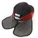 CW-X（シーダブリューエックス） UVカットドレープCAP ブラック×レッド - 縮小画像4