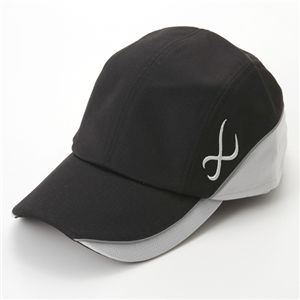 CW-X（シーダブリューエックス） UVカットドレープCAP ブラック×グレー - 拡大画像