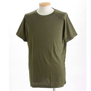 J. S.D.F.（自衛隊）採用吸汗速乾半袖 Tシャツ2枚 SET S オリーブ - 拡大画像