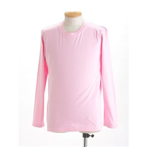 ユニセックス長袖 Tシャツ 150 ピンク - 拡大画像