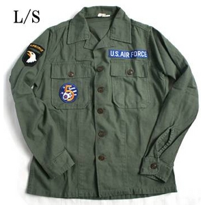 USタイプ OG-107 ファティーグシャツ カスタム AIR FORCE “A”　長袖 13　1/2（レディースフリー） - 拡大画像