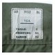 ベルギー軍 タイプ1952 S七分丈パンツ 復刻番 オリーブ 【 サイズ3 】  - 縮小画像6