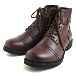 アメリカ軍 WW2 インファクトリーブーツ/靴 【 9W/28cm 】 セミロング 合成皮革(合皮) ブラウン 【 レプリカ 】  商品画像