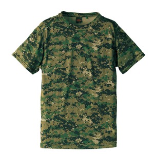 吸汗速乾ドライクールナイス カモフラージュ Tシャツ（ 迷彩 Tシャツ） CB6589 ピクセル Sサイズ - 拡大画像