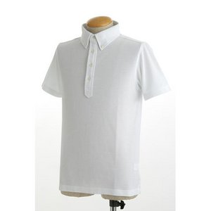 クールビズ 4ボタン吸汗速乾ポロシャツ 【 2枚セット 】 J2090 白×白 Mサイズ - 拡大画像