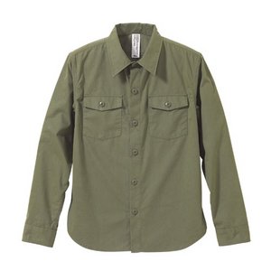 米軍タイプ　ピーチ起毛ファーティングシャツ　CB1273　Lサイズ　【レプリカ】