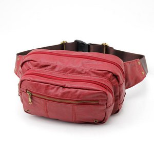 PUレザー　ボディー＆ウェスト　2WAYバック　BAG013　ワイン
