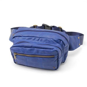 PUレザー　ボディー＆ウェスト　2WAYバック　BAG013　ネイビー