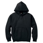 12.5ｏｚヘビーウェイト裏起毛プルパーカ　2220　ブラック　XXXLサイズ