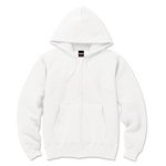 12.5ｏｚヘビーウェイト裏起毛フルジップパーカ　2221　ホワイト　XXLサイズ