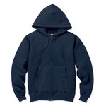 12.5ｏｚヘビーウェイト裏起毛フルジップパーカ　2221　ネイビー  Lサイズ