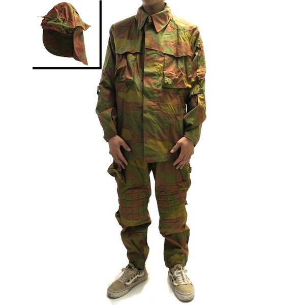 イタリア軍放出 サンマルコ カモフラージュスーツ 迷彩服3点セット C S025NN サイズ3 未使用