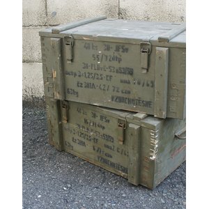 チェコ軍放出　アミニッションボックスウッド　BX102UN　Ｍ　【中古】