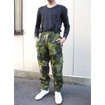 スウェーデン　サスペンダー付撥水加工グリーンカモパンツ　PP005NN　S 　【レプリカ】