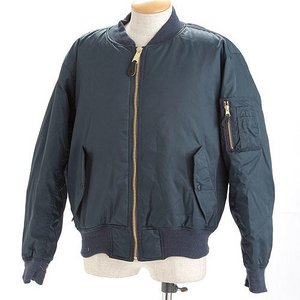 アメリカ空軍 撥水加工 MA-1フライトジャケット MA1 ダークネイビー Mサイズ 【レプリカ】