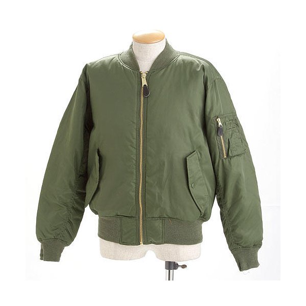 アメリカ空軍 (アメリカ軍 ) MA-1フライトジャケット 4Lサイズ 撥水加工 グリーン レプリカ