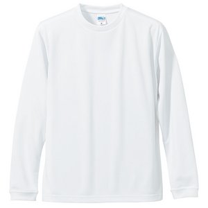 UVカット・吸汗速乾・シルキータッチロングスリーブ Tシャツ CB5089 ホワイト M - 拡大画像