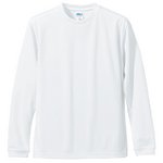 ＵＶカット・吸汗速乾・シルキータッチロングスリーブＴシャツ　CB5089　ホワイト　XXL