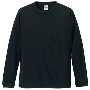 UVカット・吸汗速乾・シルキータッチロングスリーブ Tシャツ CB5089 ブラック XXL - 拡大画像