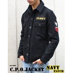 USタイプ C.P.O.ジャケット “NAVYパッチ”  JJ127YP ブラック　38（Ｍ）  【レプリカ】