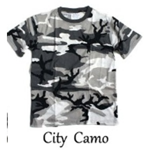 カモフラージュ Tシャツ（ 迷彩 Tシャツ） JT048YN シティー カモ Sサイズ - 拡大画像
