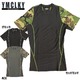 【 2枚セット 】 アメリカ軍 タクティカルトレーニングアンダーシャツ 【 半袖／XL 】 JT047YN ブラック ＆ ウッドランド 【 レプリカ 】  - 縮小画像4