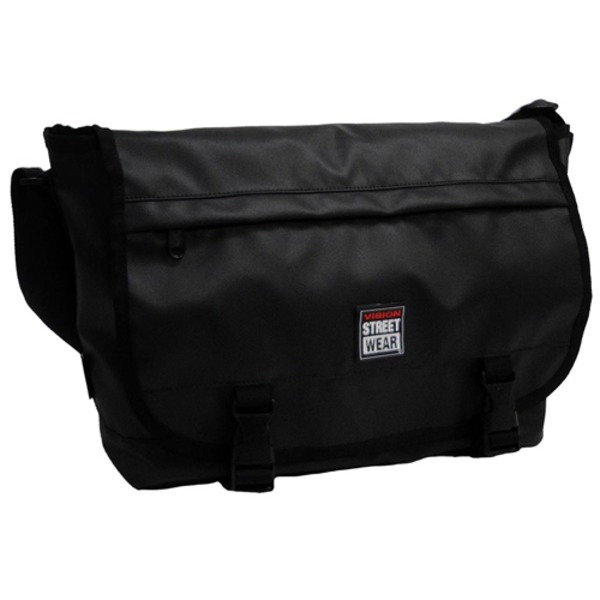 VISION STREET WEAR ウェスト固定ベルト付メッセンジャーバッグ VSBL-400 ブラックf00
