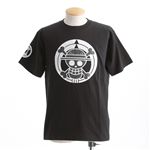 むかしむかし ワンピースコレクション 和柄半袖Tシャツ  S-2450/家紋海賊旗 黒M