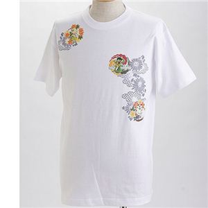 むかしむかし×マカロニほうれん荘 Tシャツ S-2670 【トシちゃん拳法】 LL ホワイト