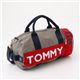 TOMMY HILFIGER（トミーヒルフィガー） ミニダッフルバッグ Mini Duffle I 021・Gray×Red
