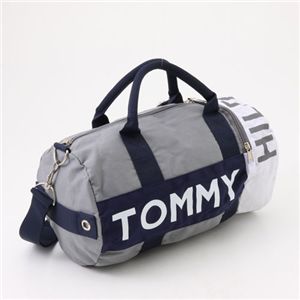 TOMMY HILFIGER（トミーヒルフィガ―）Mini Duffle ミニボストンバッグ L200175−030 Grey/Combo